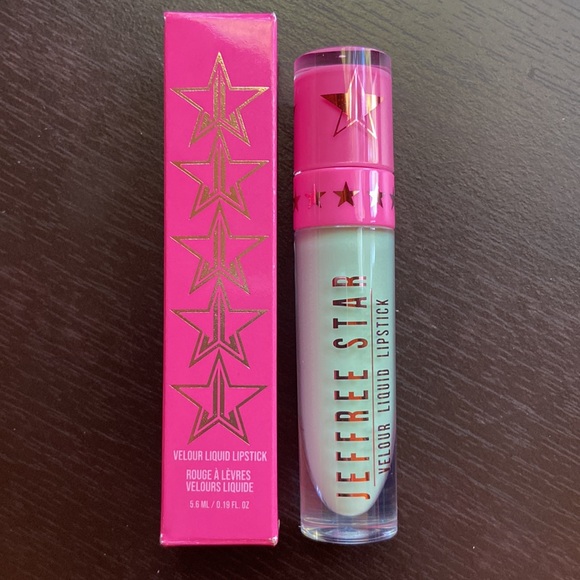 NEW! JEFFREE STAR VELOUR LIQUID Matte LIPSTICK in HIGH SOCIETY Mint Green - Picture 2 of 15